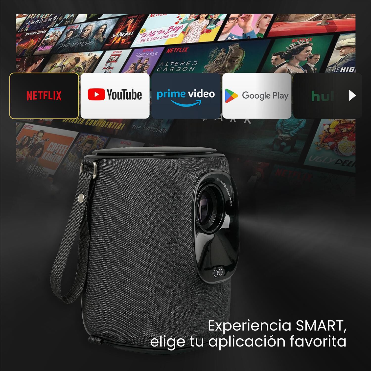 Proyector Portatil Smart Nova 9000lm Wifi Bt Android Levo image number 2.0