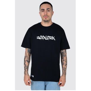 Polera Lisa Regular Manga Corta Cuello Redondo Hombre Zoo York