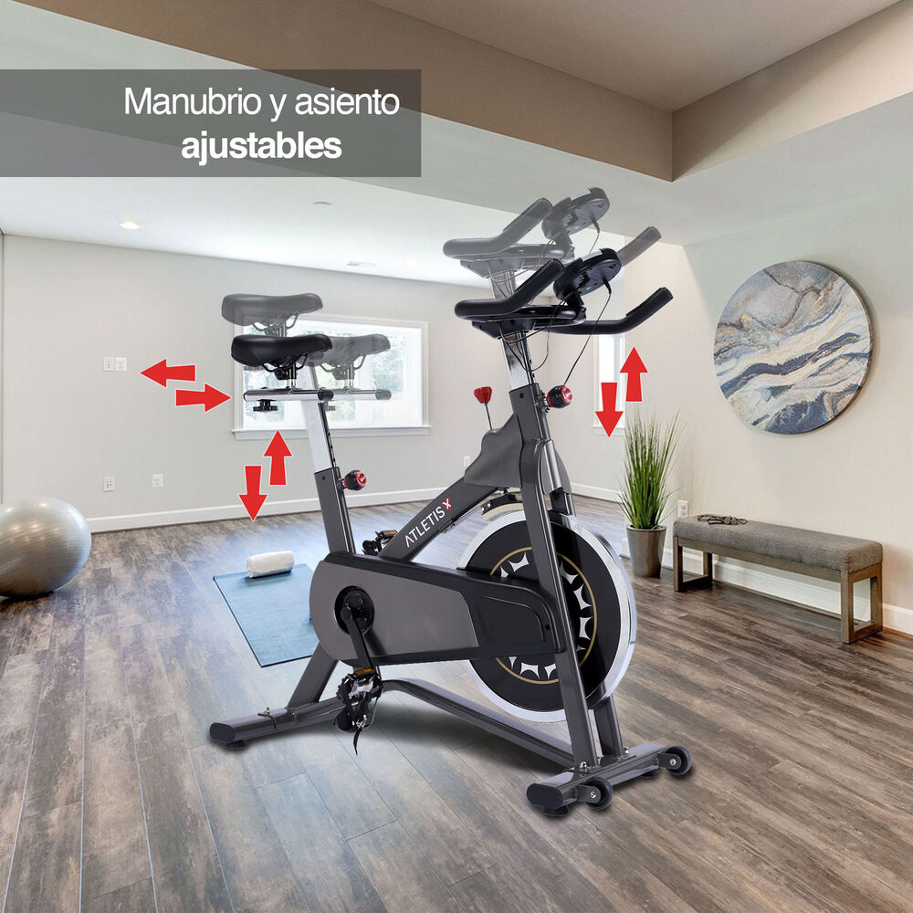 Bicicleta Spinning Sport Volante 10 Kg Gris image number 4.0