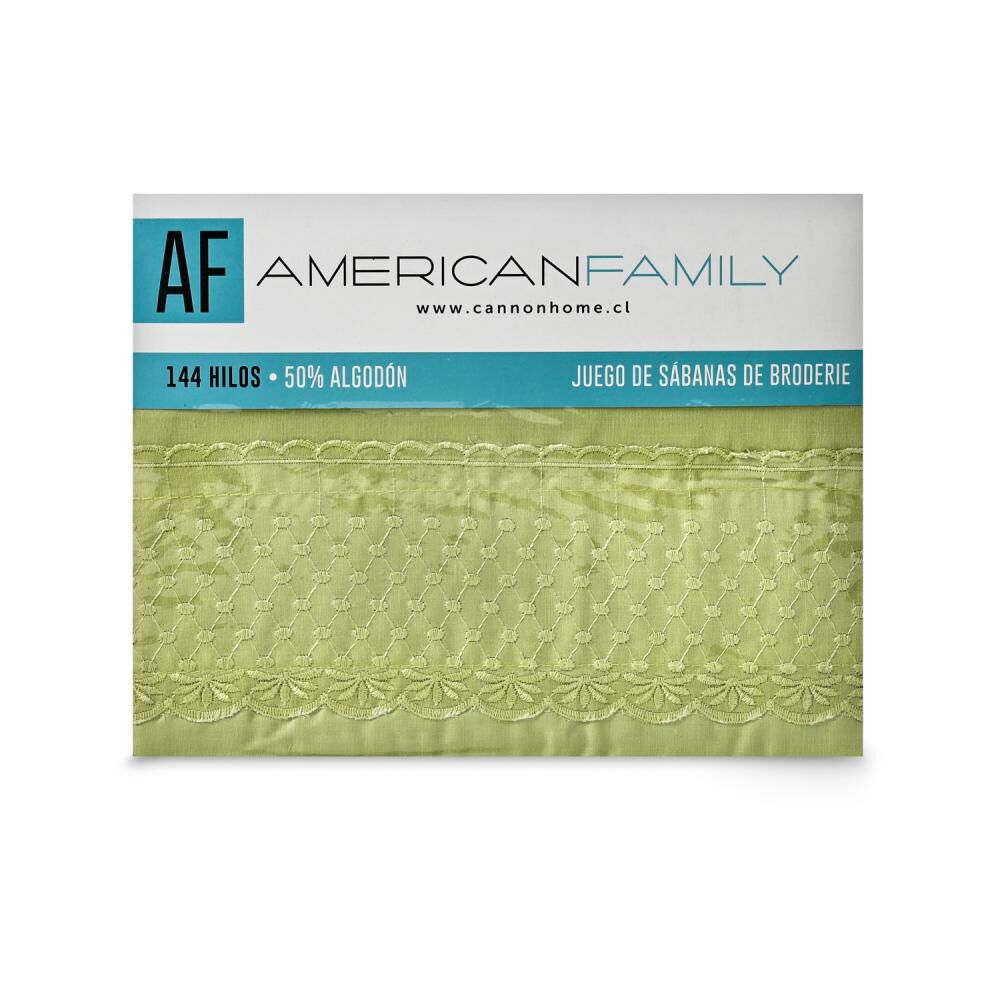 Juego De Sábanas American Family Clay Blanco / 1.5 Plazas / 144 Hilos image number 3.0