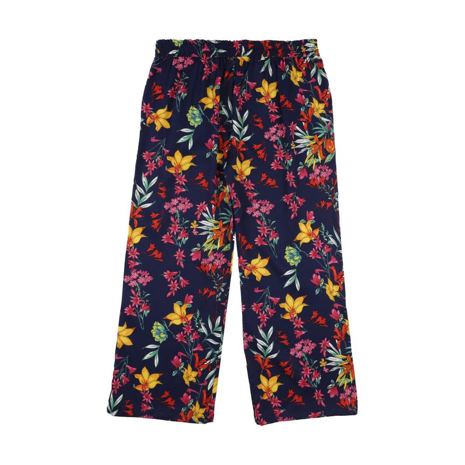 Pantal&oacute;n Full Print Pretina El&aacute;sticada Tiro Alto Relax Mujer Lesage image number 1.0