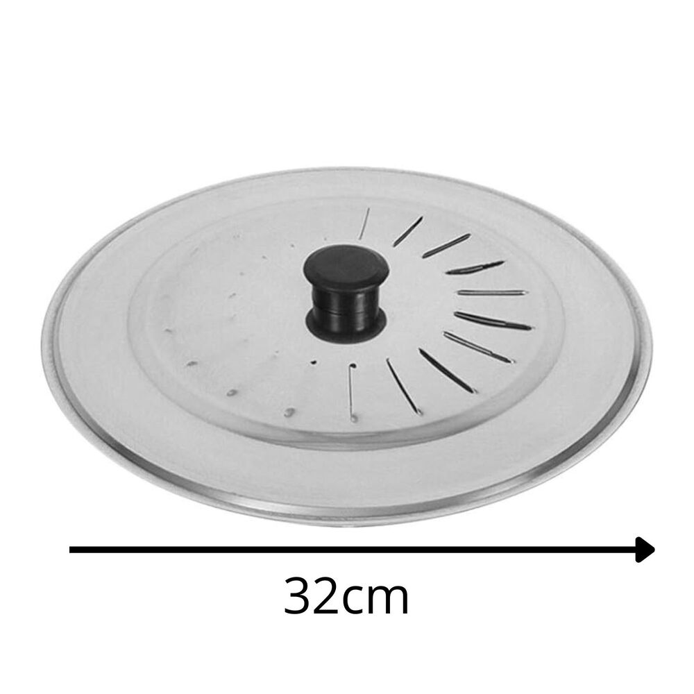 Tapa De Olla 32cm Alta Calidad Resistente Cocina Acero image number 3.0