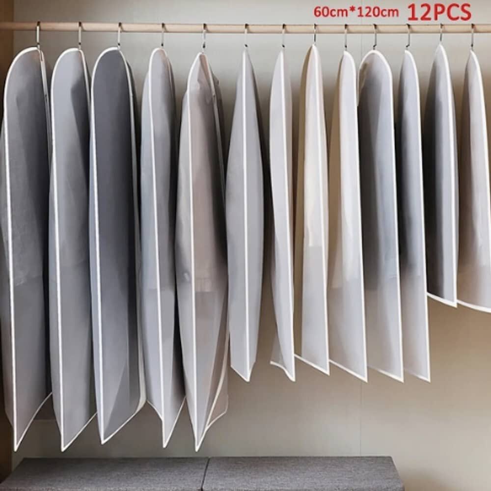 12 Bolsas Transparentes Cubre Trajes Colgar Closet 60*120cm image number 1.0