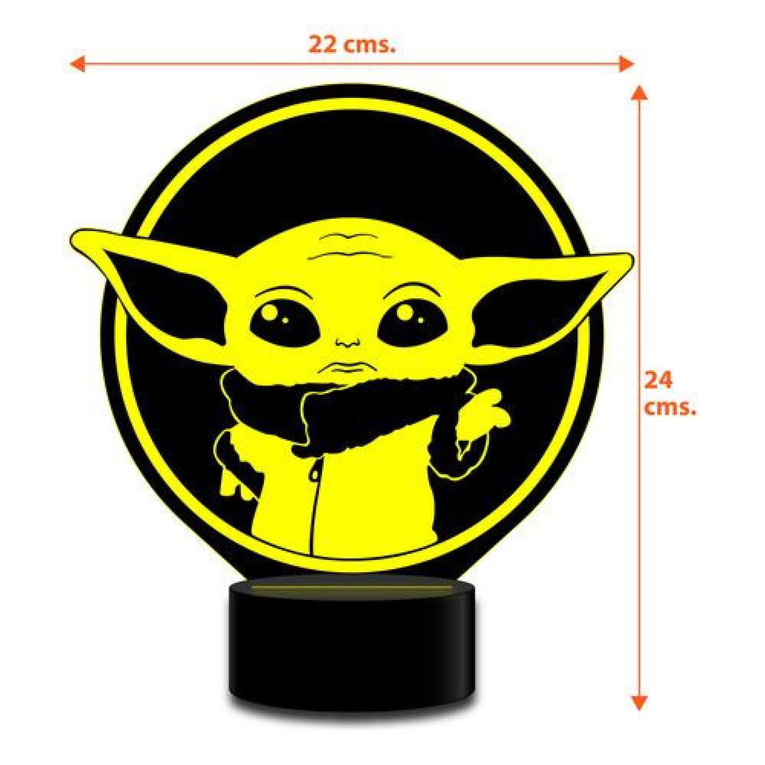 Lampara 3d Baby Yoda Star Wars C Remoto 16 Color image number 1.0