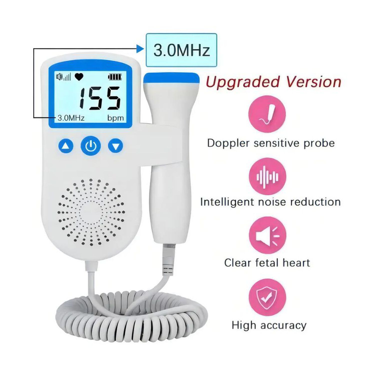 Doppler Fetal Monitor Latidos Coraz&oacute;n Beb&eacute; image number 5.0