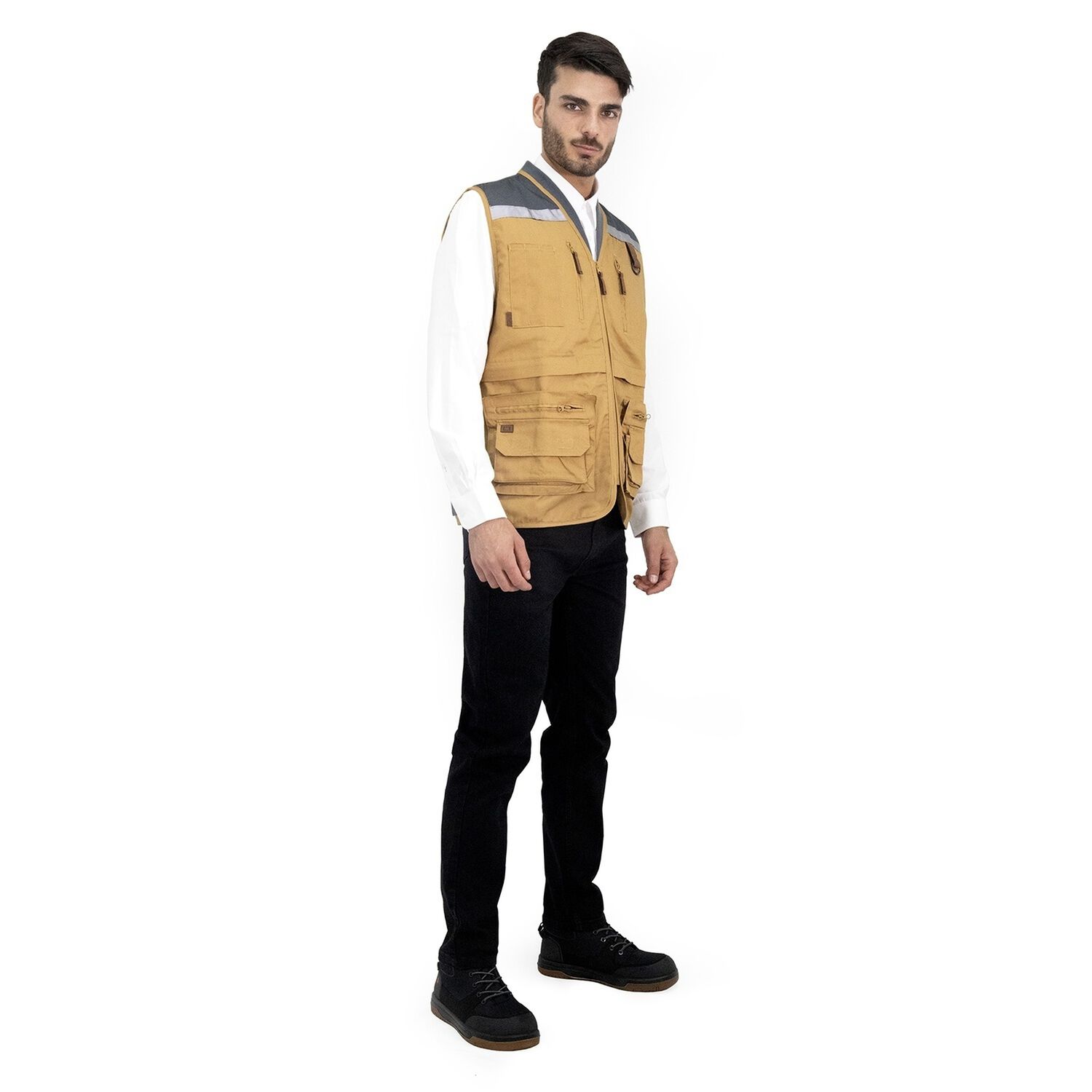 Chaleco Ge&oacute;logo Gabardina Quebec Camel image number 1.0