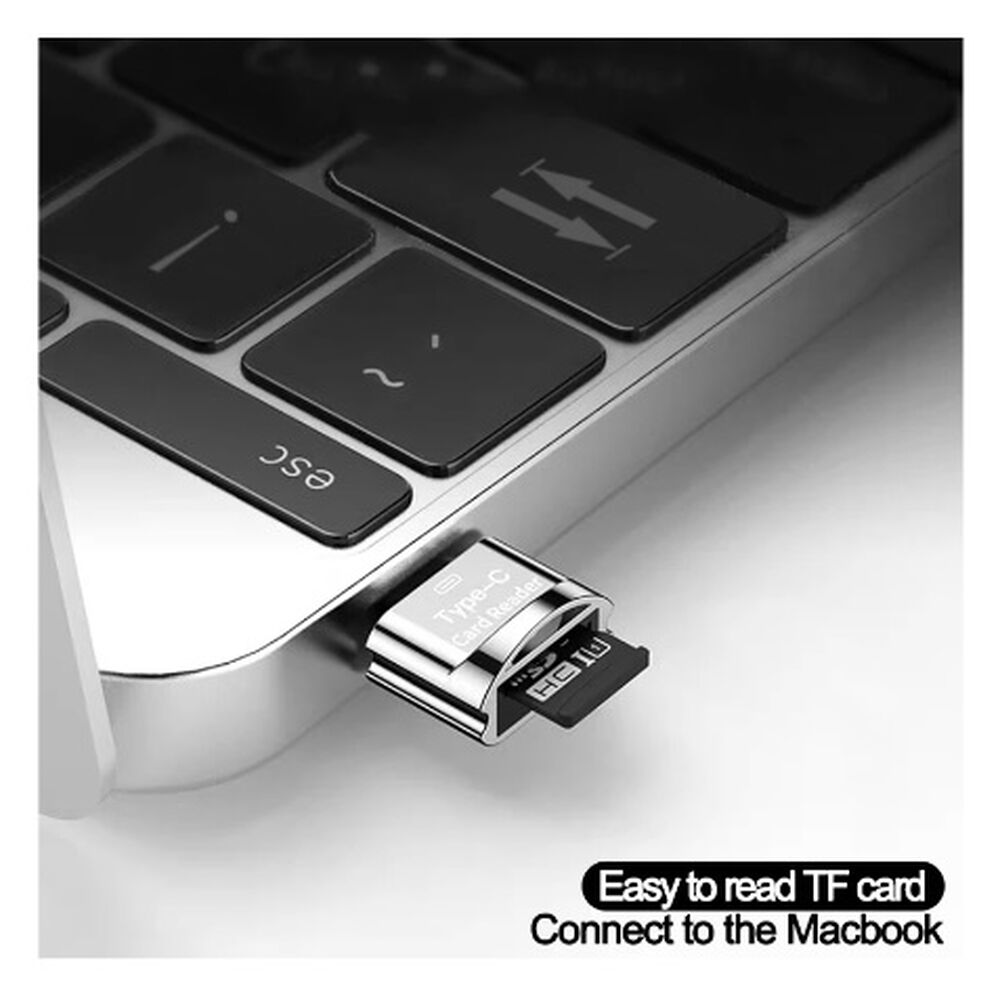 Adaptador Tipo C A Lector Tarjeta De Memoria Micro Sd Para Celulares Compatible Android image number 7.0