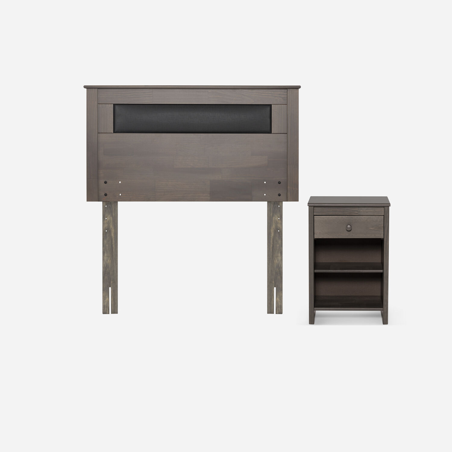 Cama Europea Rosen New Style 4 Plus / 1.5 Plazas / Base Normal  + Set Maderas Ferrara Gris image number 2.0