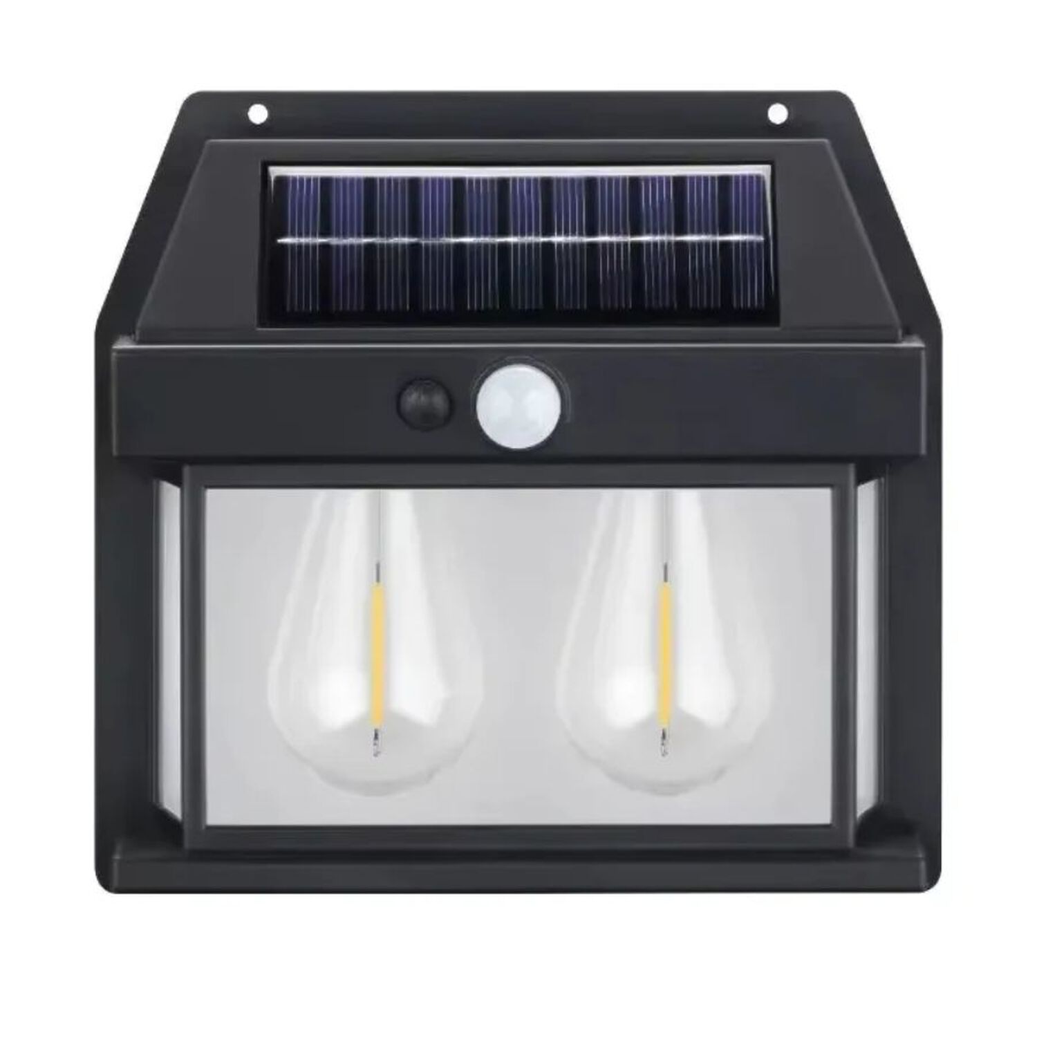 L&aacute;mpara Solar Led De 2 Focos Con Sensor image number 0.0