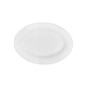 Set De 6 Plato Ovalado Porcelana 25 Cm Linea Tower