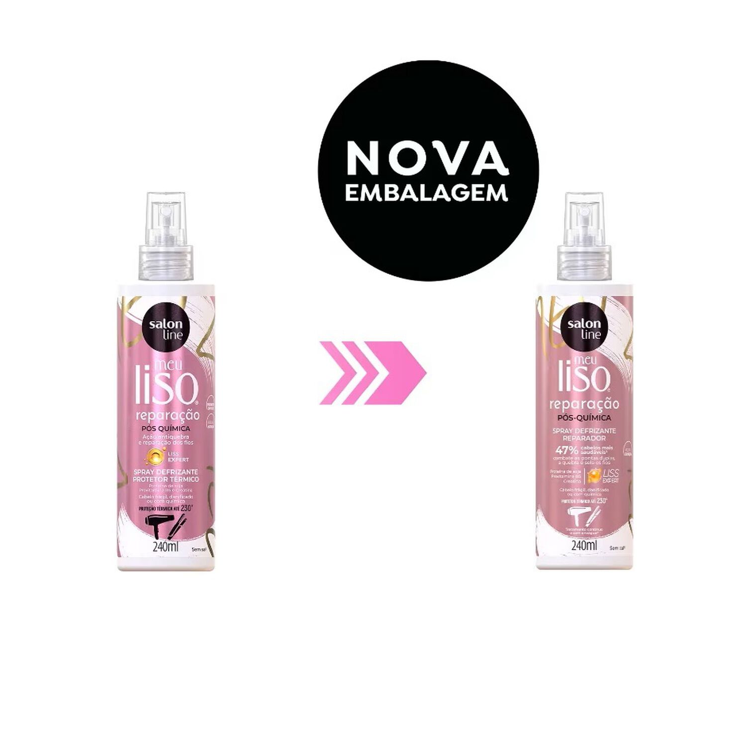 Spray Reparacion Meu Liso 240 Ml Salon Line image number 2.0