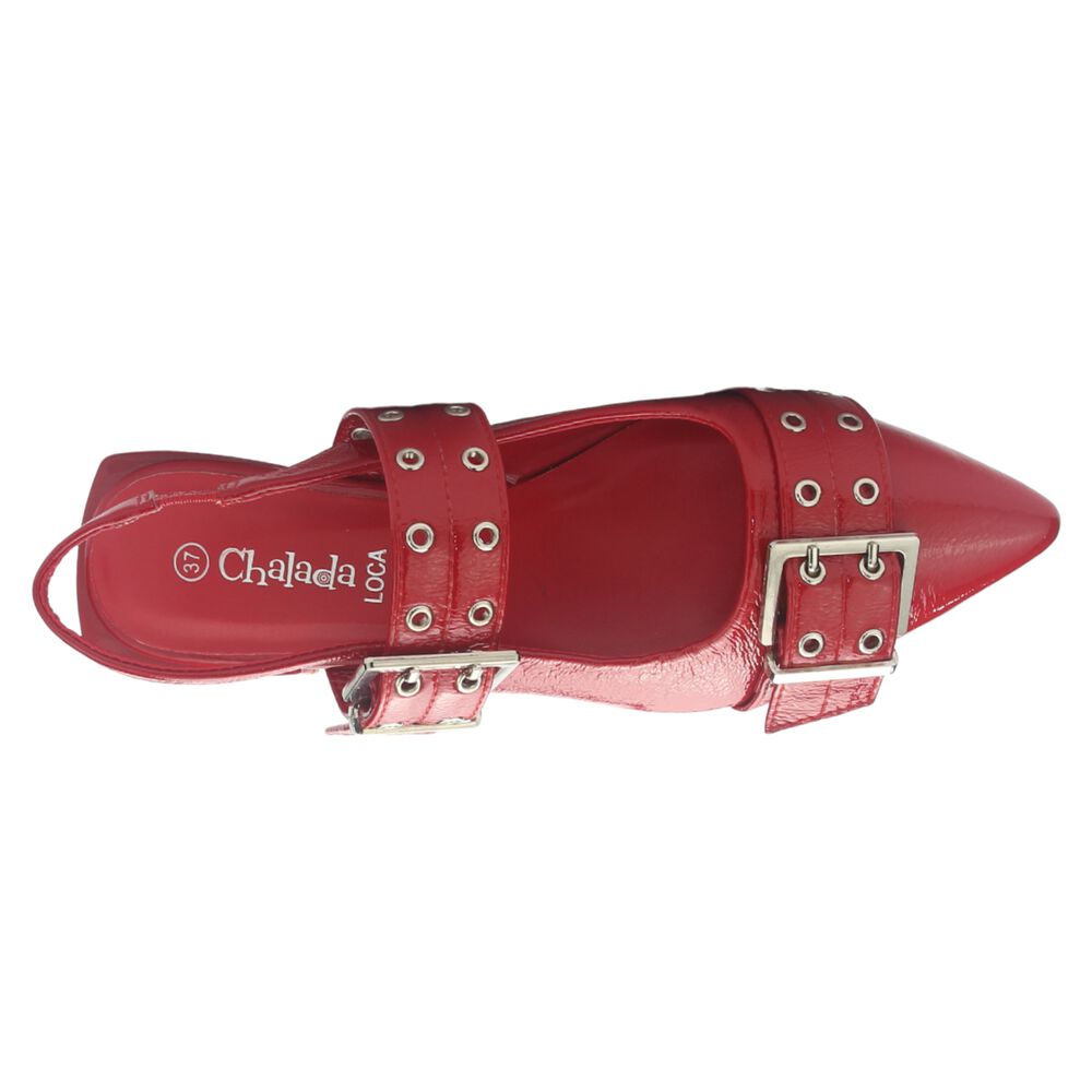 Ballerina Mujer Chalada Slik-1 Rojo Casual image number 4.0