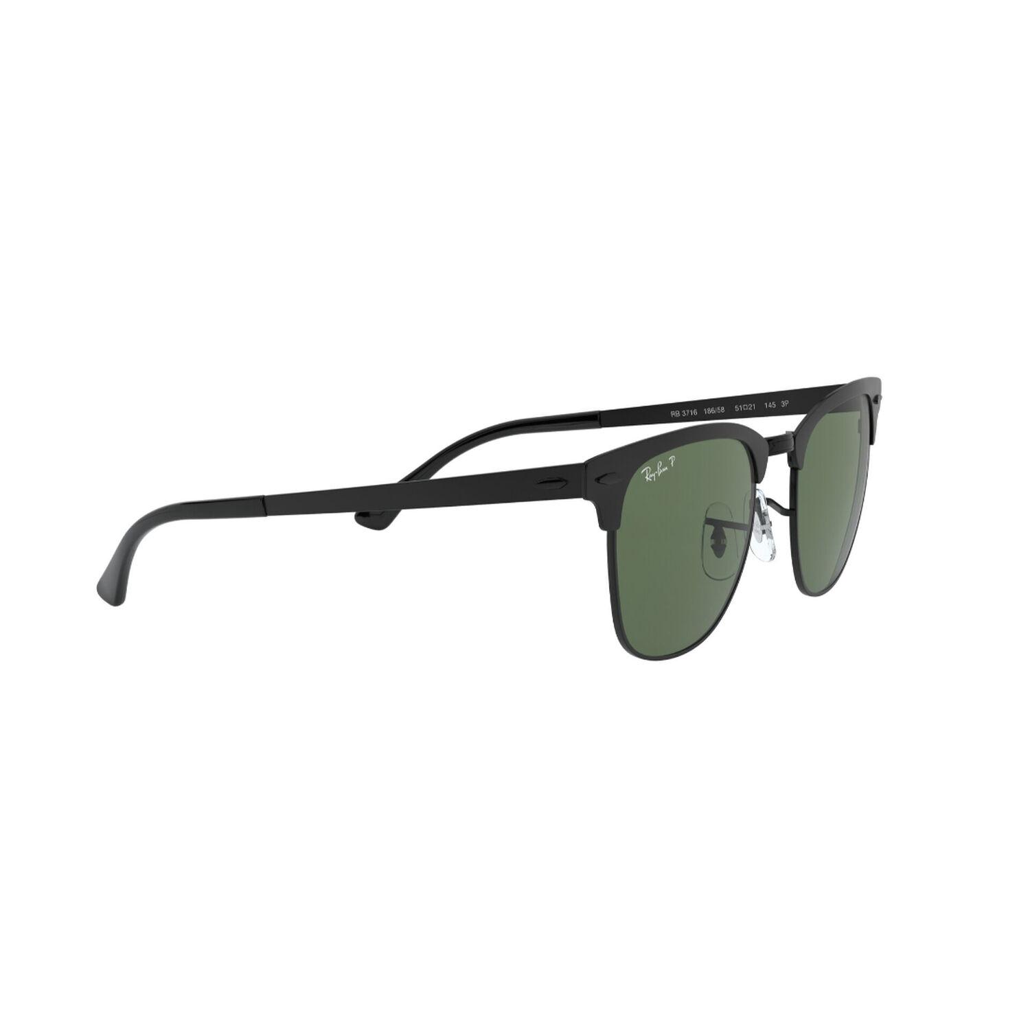 Lentes De Sol Clubmaster Metal Negro Mate Polarizados Ray-ban image number 10.0