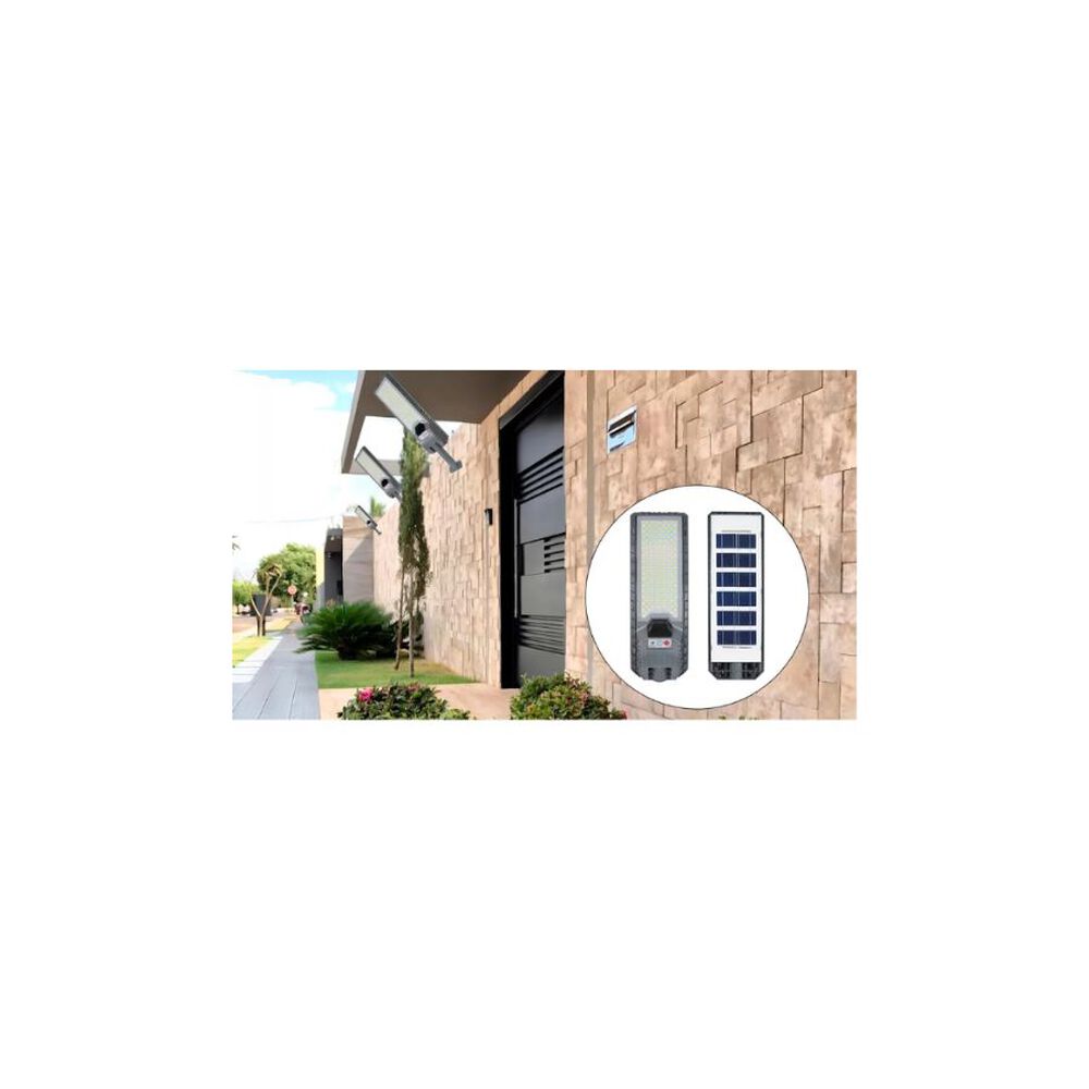 Lampara Solar 400w Led Lh-30 Con Brazo Y Control Remoto image number 1.0