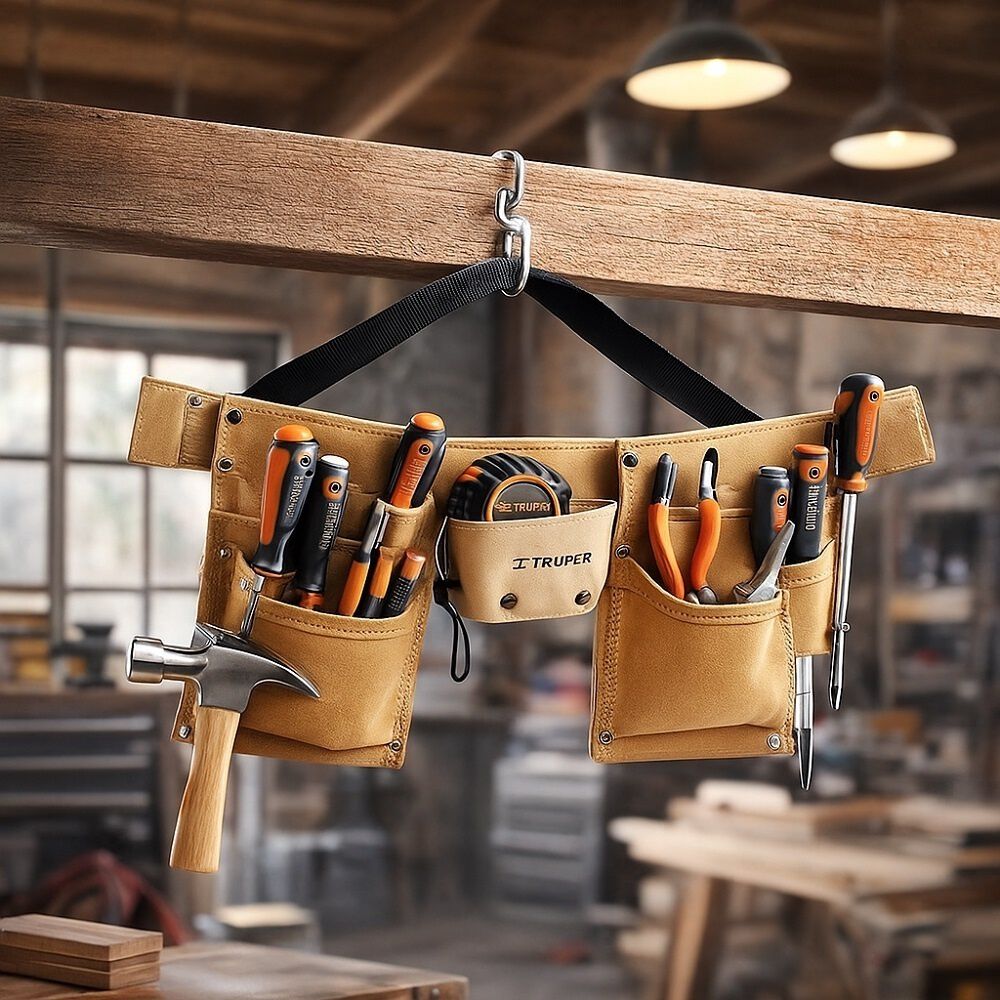 Coleto Porta Herramienta Carnaza C/cinturon 13 Com. Truper image number 2.0