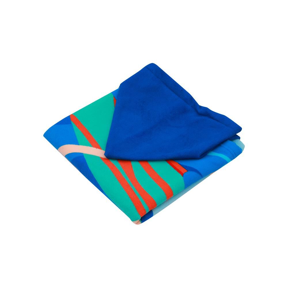 Toalla Playa Capucha Casaideal Kids Olas / 60 X 120 Cm image number 6.0