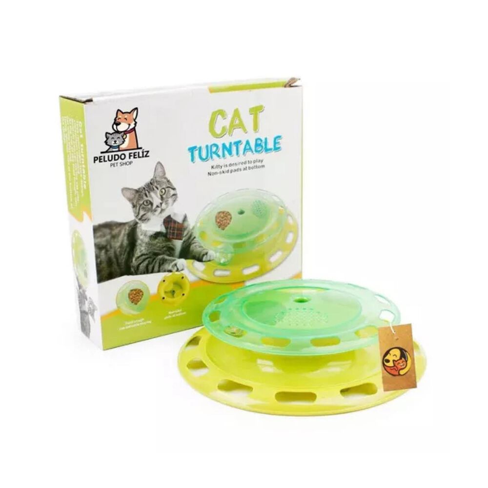 Juguete Interactivio Comedero Con Pelota Para Gatos Mascotas image number 3.0