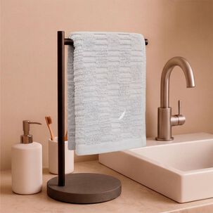 Toalla De Cara Savoy Nautica 100% Algod&oacute;n 30x50cm Hipoalerg&eacute;nica Gris