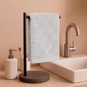 Toalla De Cara Savoy Nautica 100% Algod&oacute;n 30x50cm Hipoalerg&eacute;nica Gris