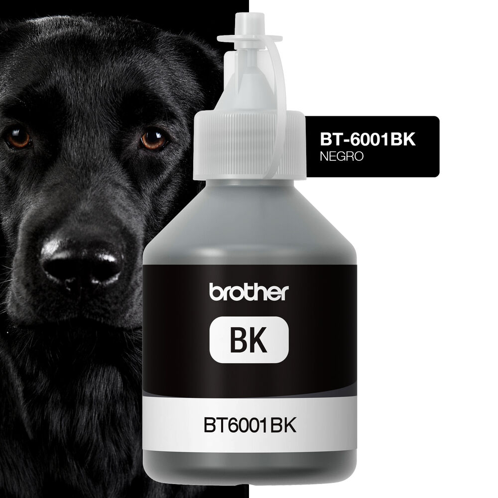 Tinta Botella Brother Bt6001bk Negro 108ml 6000pag image number 1.0