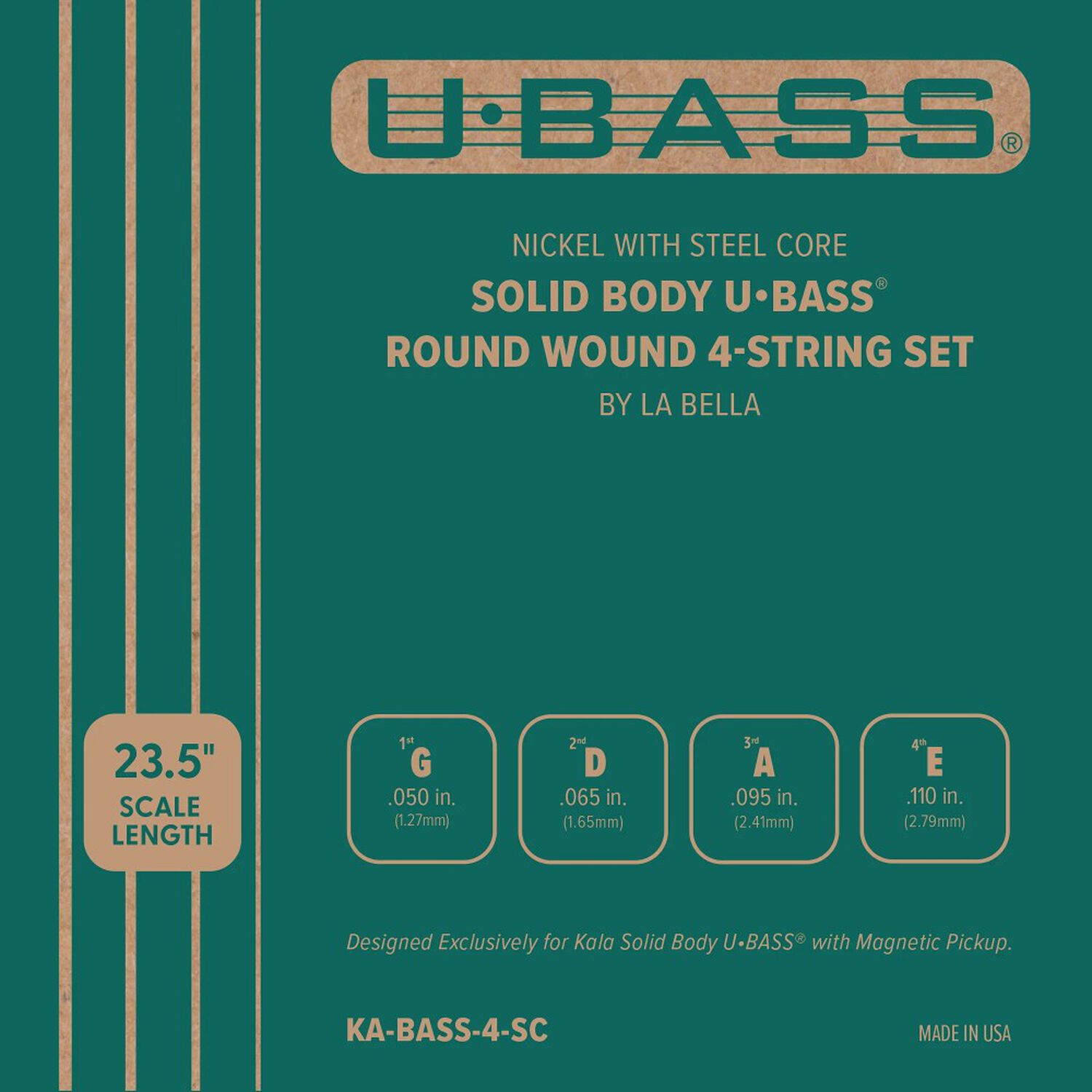 Cuerdas Para Ubass Solid Body Ka-bass-4-sc Kala image number 0.0