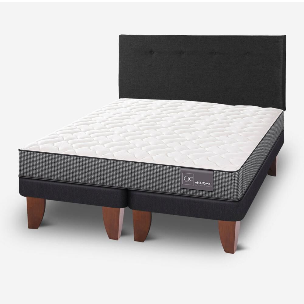 Cama Europea Cic Anatomic / 2 Plazas / Base Dividida + Respaldo image number 3.0