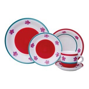 Juego De Vajilla Casaideal Flor / 30 Piezas / 6 Personas