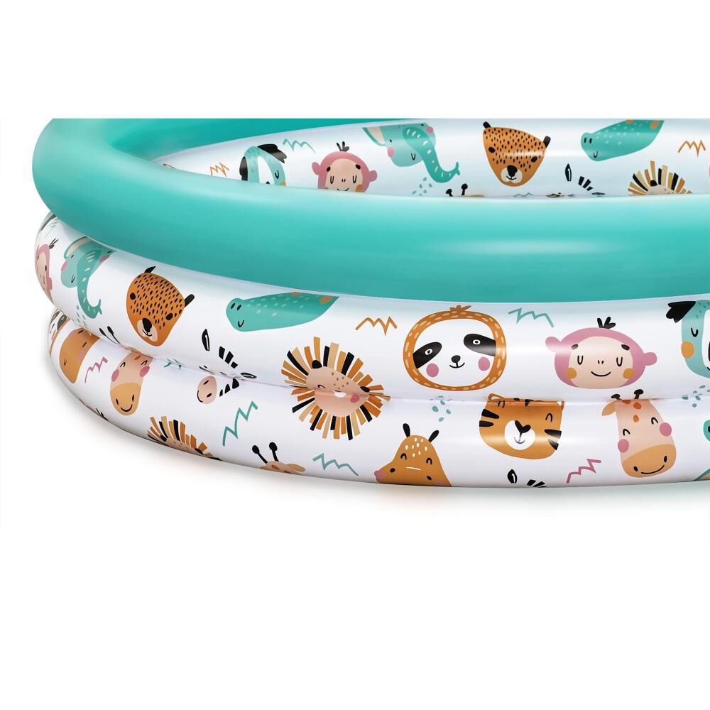 Piscina Infantil Inflable Bestway Triple Ring Safari Pals De 1,02 M X 25 Cm image number 3.0