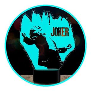 Lampara 3d Joker Batman Escuadron Acr&iacute;lico Control Remoto