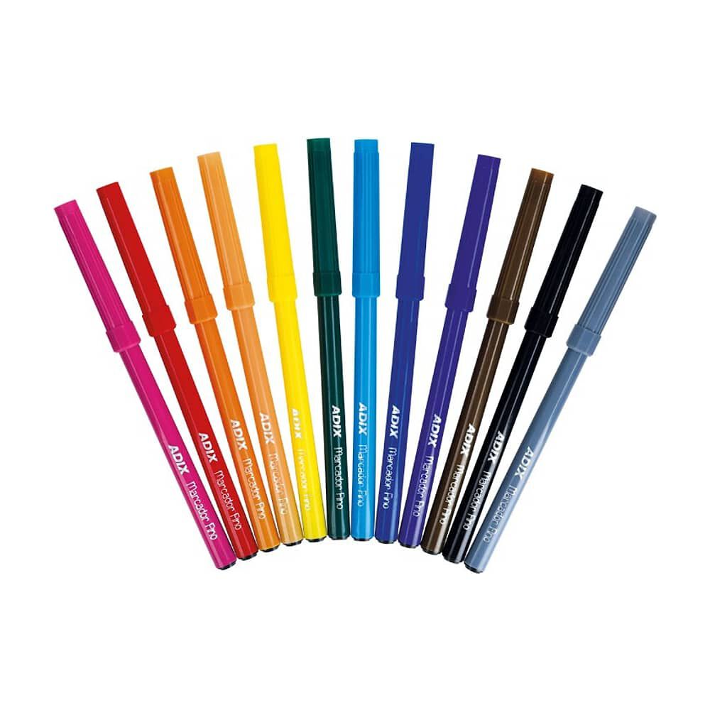 Pack X 20 Set De 12 Marcadores Punta Fina Para Manualidades Y Trabajos Escolares image number 0.0