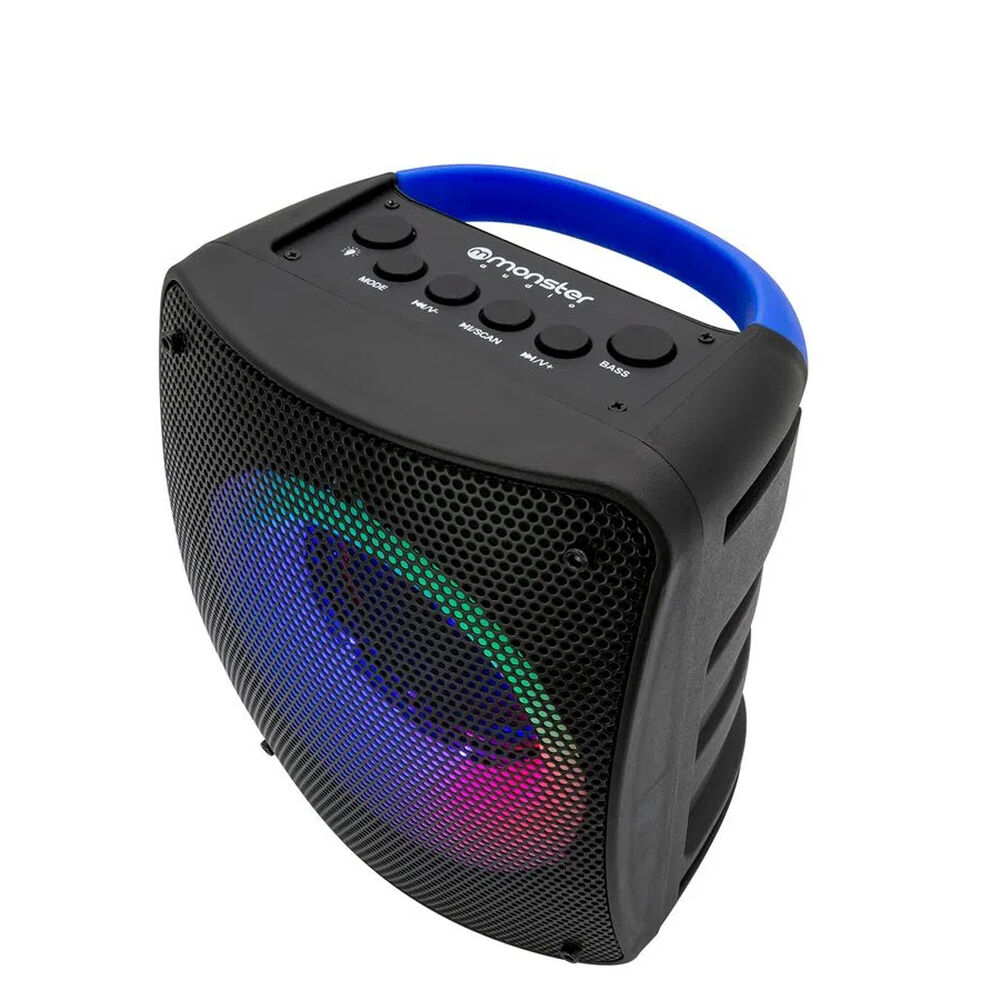 Parlante Monster Tws Speaker 4 Luces Rgb, Potencia 10w, Radio Fm image number 2.0