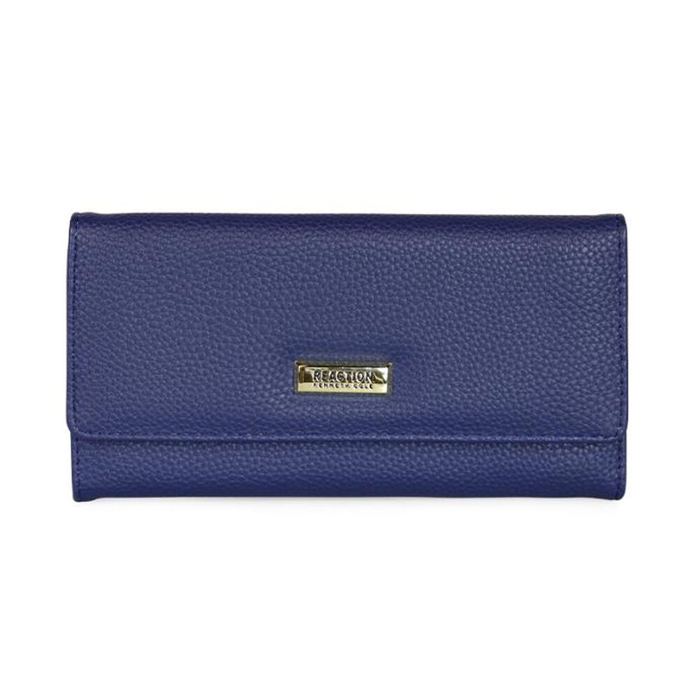 2 Billeteras De Mujer Fidelia Negra Y Azul Kenneth Cole image number 6.0
