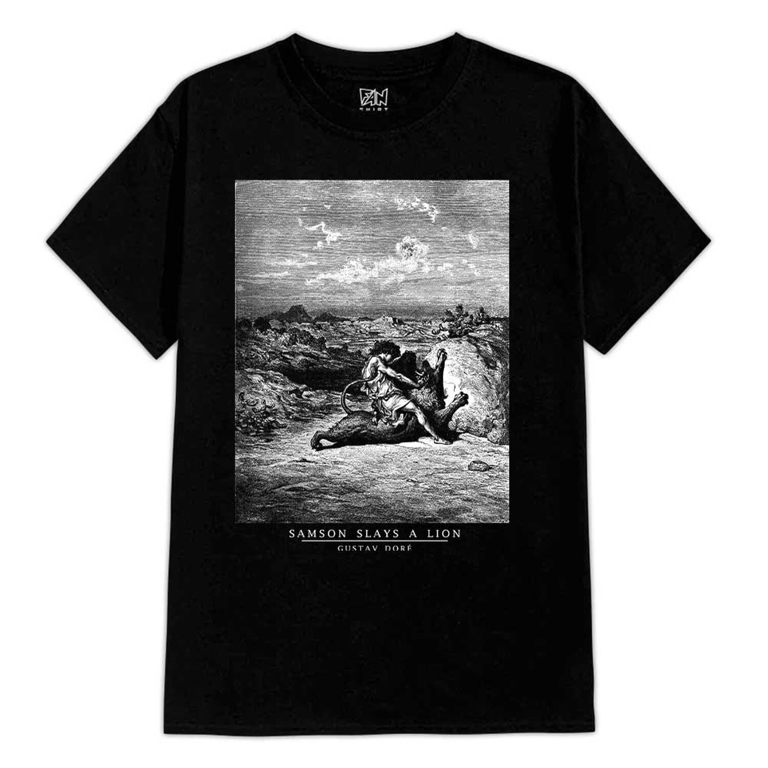 Polera Estampada Dore Gustav Samson Slays A Lion image number 0.0