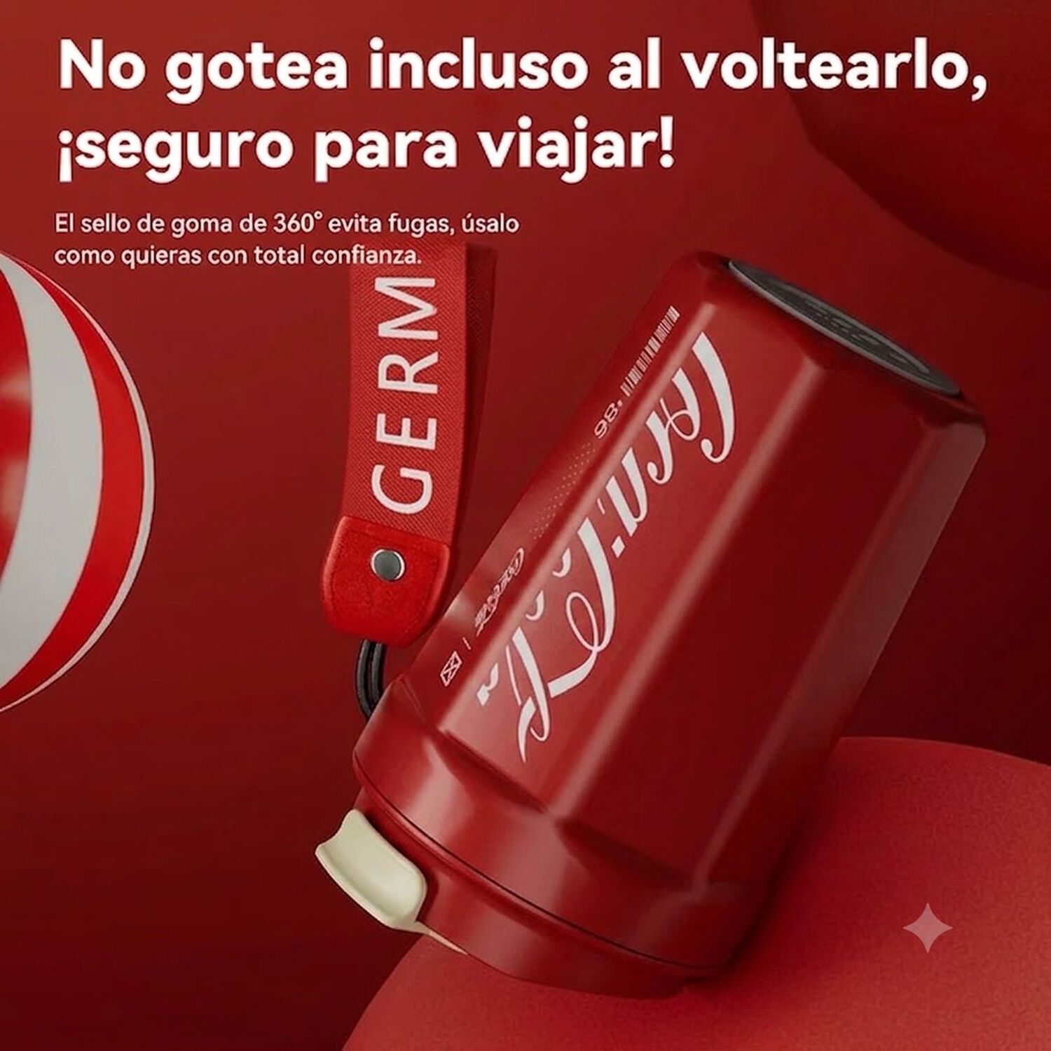 Vaso Termico Mug Germ Coca-cola Acero Inoxidable 390ml Red image number 7.0