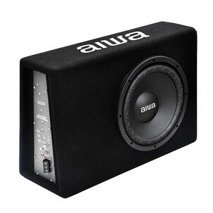 Subwoofer Auto 120w Aiwa Amplificado 10'' Slim Aw-101bx Negro