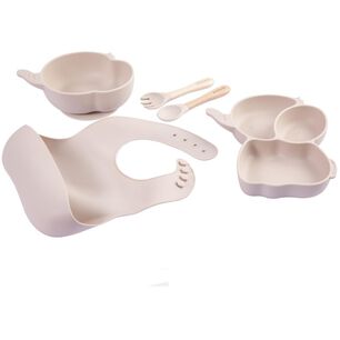 Set Alimentacion Bebesit Elefante Silicona Beige