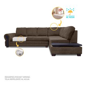 Sof&aacute; Seccional Living Factory Michigan Derecho / 5 Cuerpos