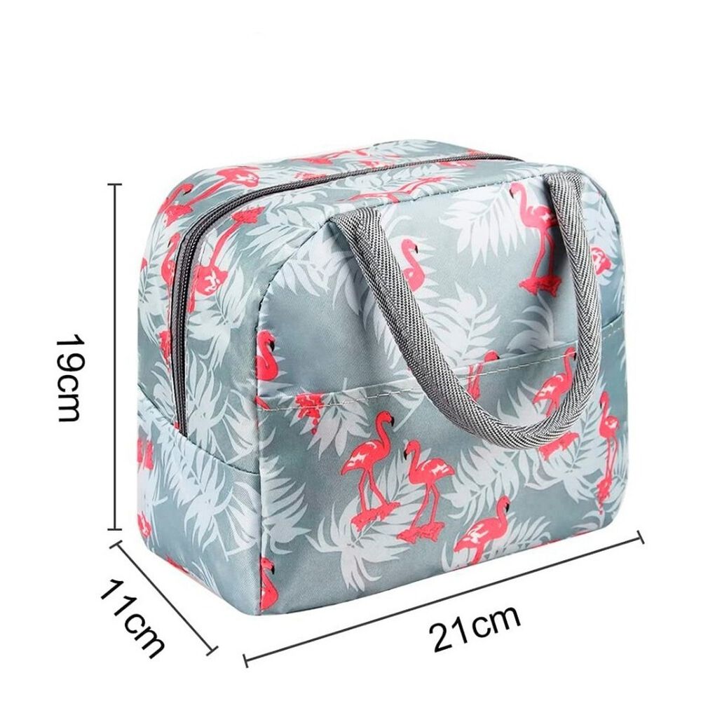 Lonchera Térmica Portátil Gris Para Almuerzo Espaciosa image number 1.0