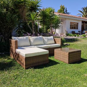 Juego Living Terraza Amanda 4 Personas