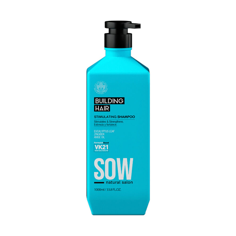 Sow Building Hair - Shampoo Estimulante Y Revitalizante Para Cuero Cabelludo Y Cabellos Frágiles 1000ml image number 0.0