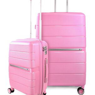Pack 2 Maletas S+l Rosada Xpos Swiss Bag