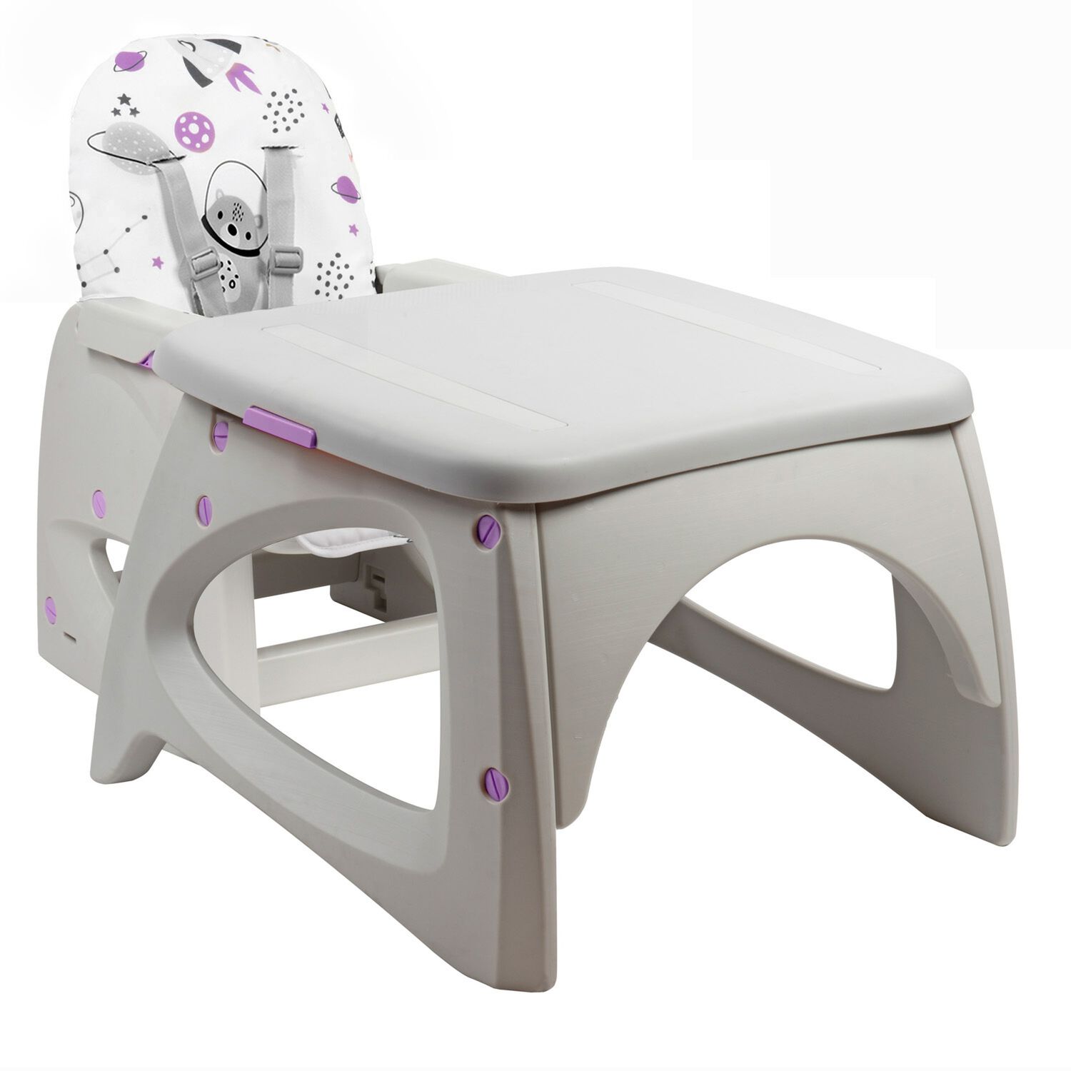 Silla De Comer Escritorio Foodzy 4-in-1 Lavanda image number 7.0