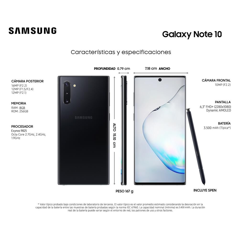 Smartphone Samsung Galaxy Note 10 256 Gb / Liberado image number 5.0