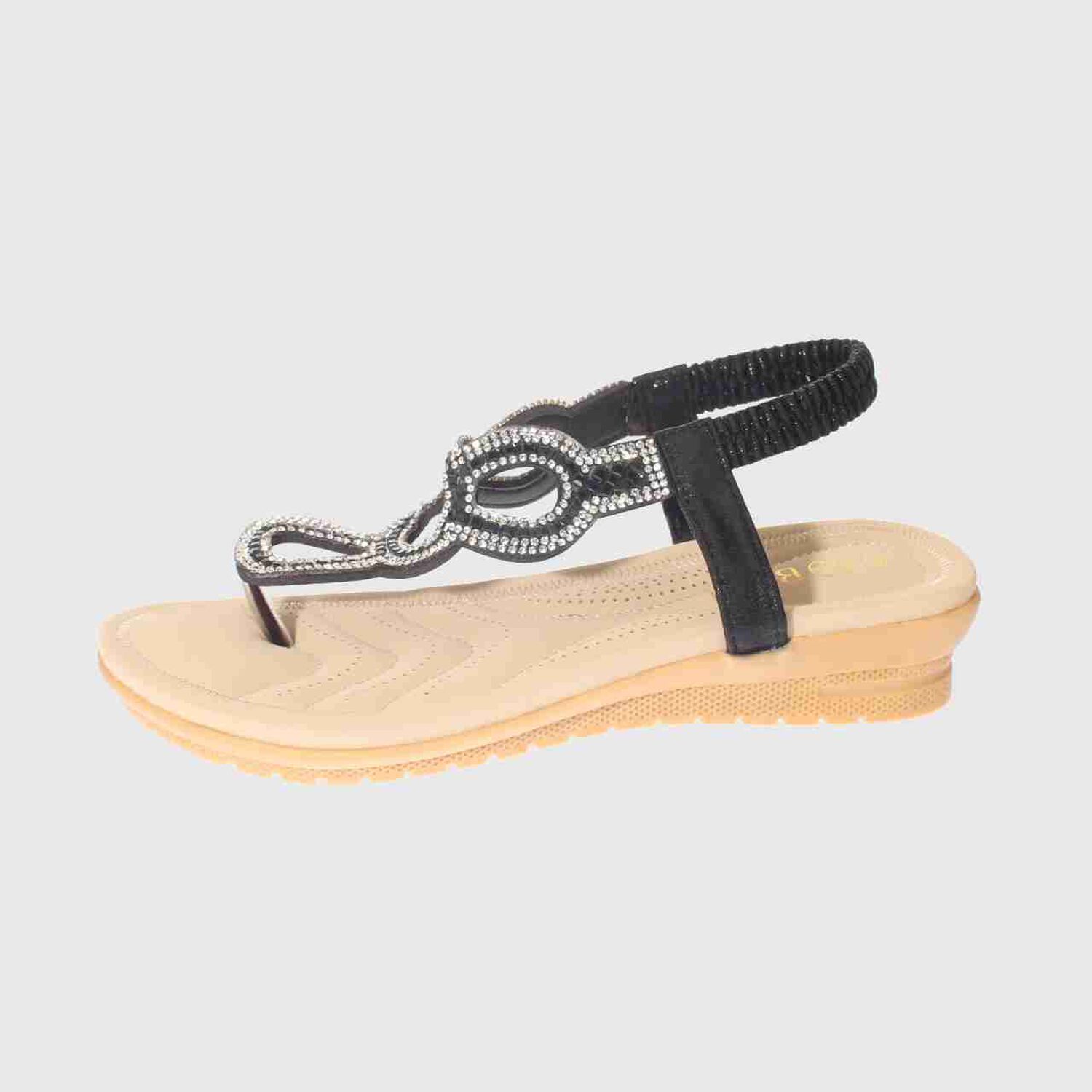 Sandalia Confort Negro Bbo Art. 51008b30035black image number 1.0