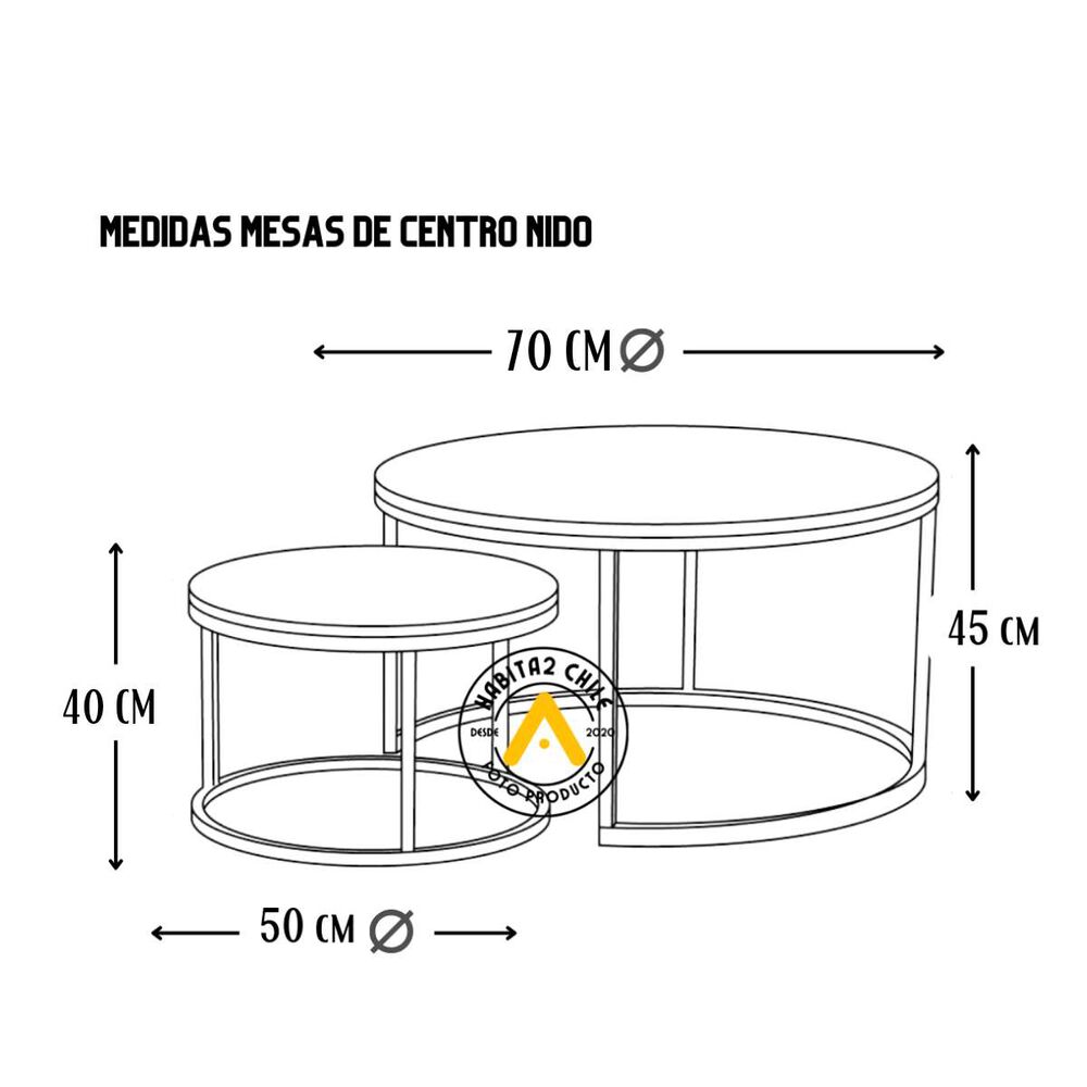 Mesa De Centro Tipo Nido image number 2.0