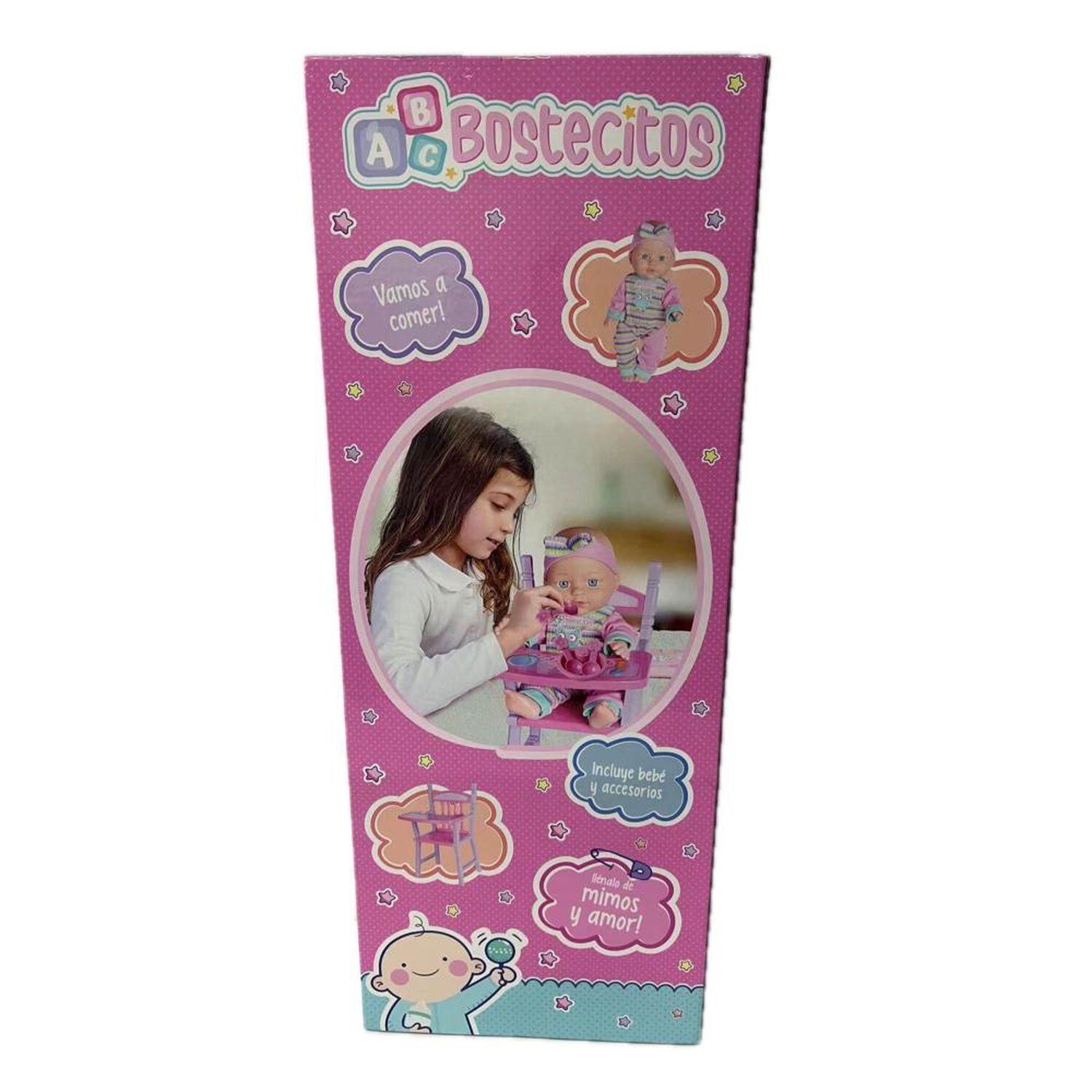 Mu&ntilde;eca Babydoll Bostecitos Abc Acc Con Silla image number 3.0
