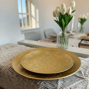 Set De 2 Platos Decorativos - Dise&ntilde;o M&aacute;ndala
