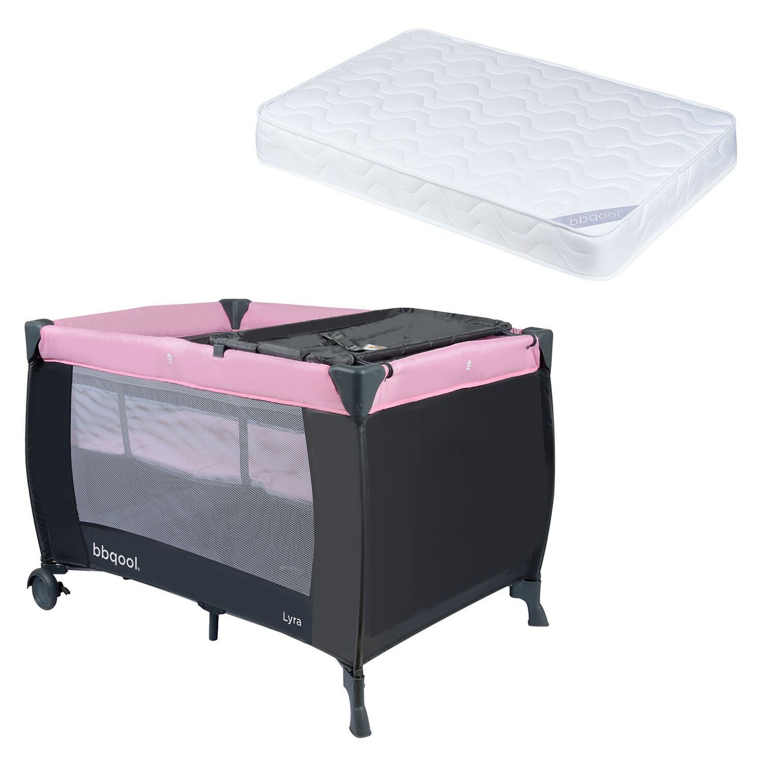 Cuna Playard Lyra Pink + Colch&oacute;n De Espuma image number 0.0