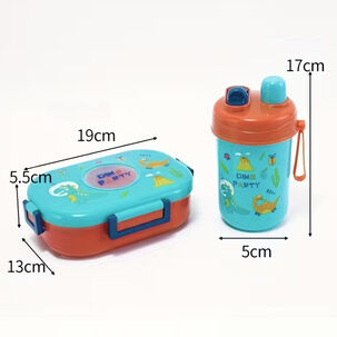 Set Lonchera Escolar + Botella Tupper Vianda Colacion Ni&ntilde;os