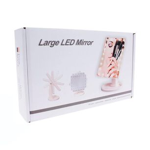 Espejo De Maquillaje Con Luces Led Bandeja